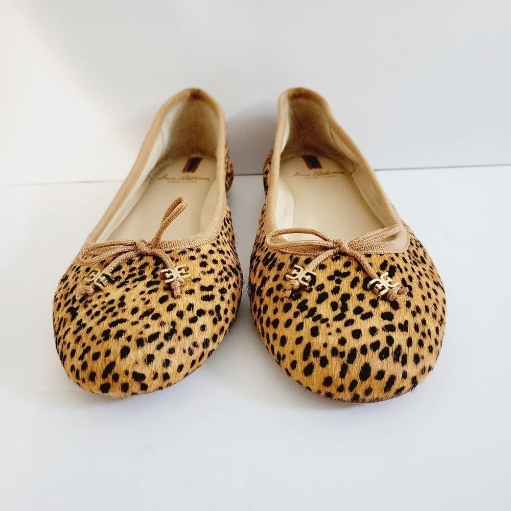 NEW Sam Edelman Felicia Luxe Speckled Cheetah Multi Ballet Flat Size 5